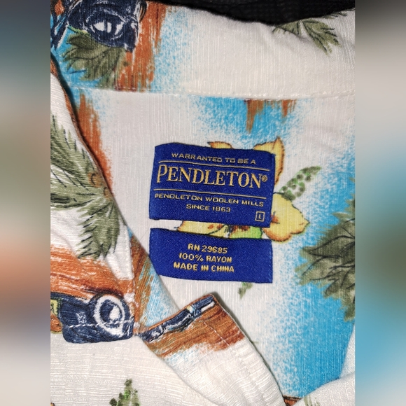 Pendleton button up / Hawaiian style shirt - Picture 2 of 8